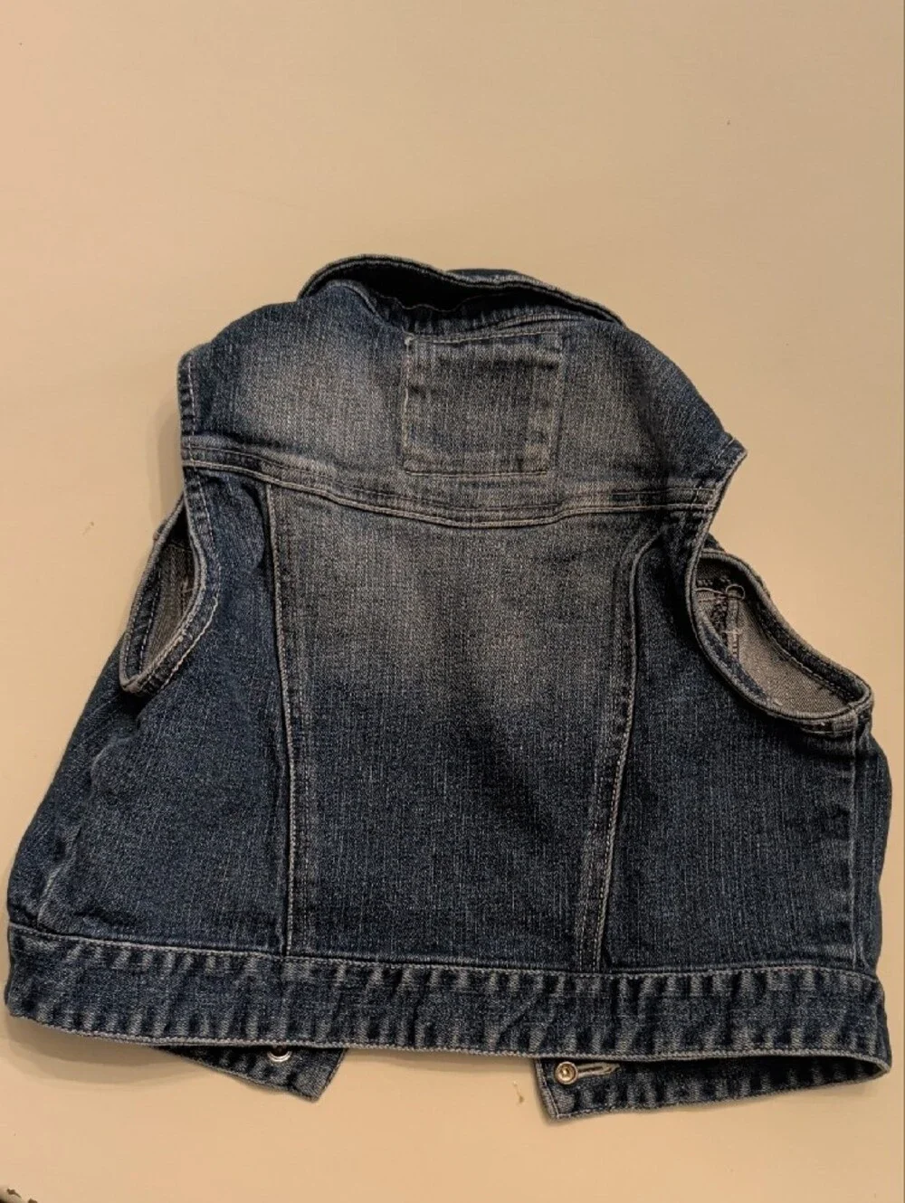 Justice Girls' Denim Star Vest - Dark Blue